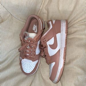 White/ rose whisper Nike dunk low